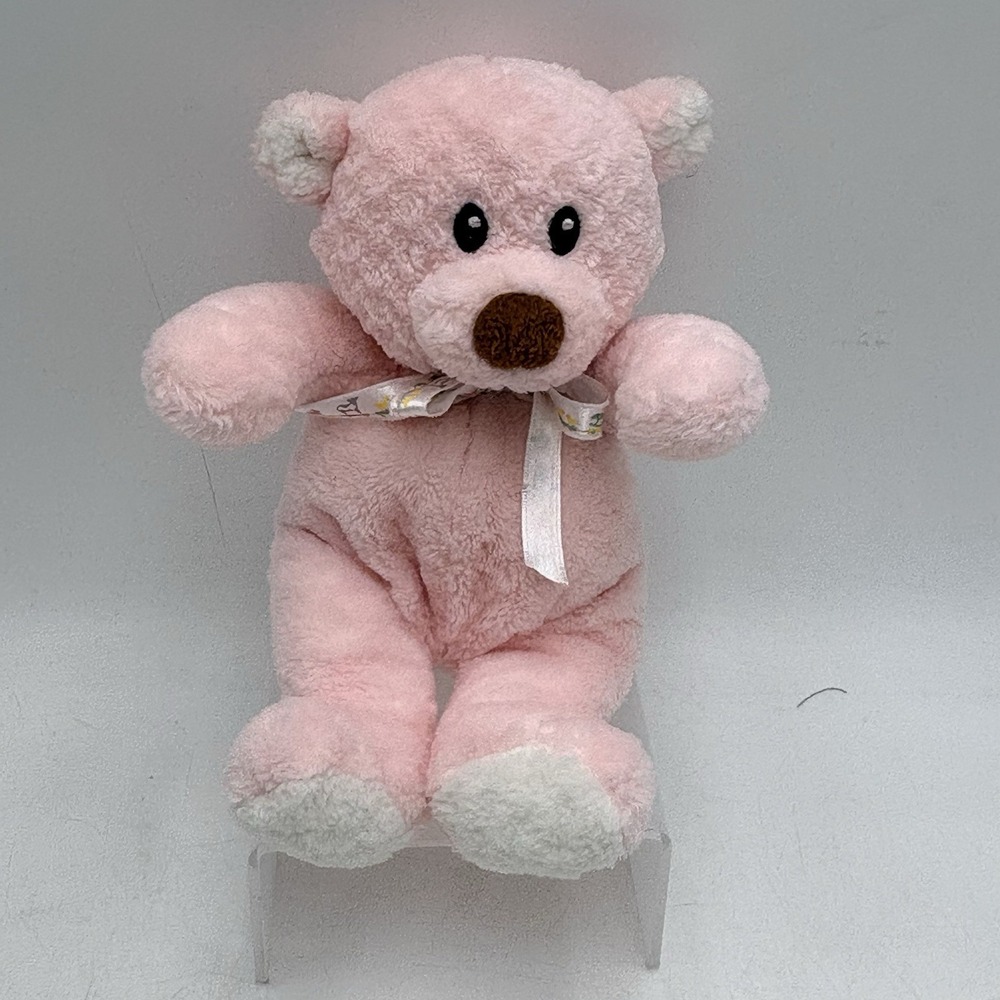 Baby GUND Baby Pookey Lovey Pink Teddy Bear Plush 9" Stuffed Animal